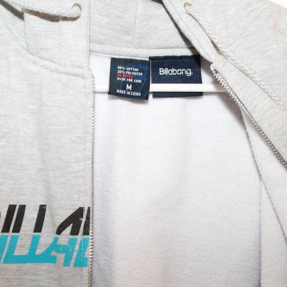 Billabong Multi Grey Patched Zip Up Hoodie - Picture 4 of 5